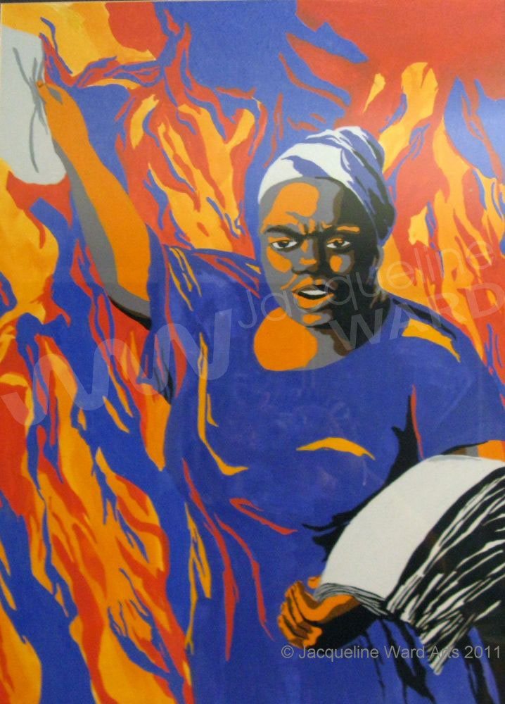 No Justice 24"x30" Gouache on Board