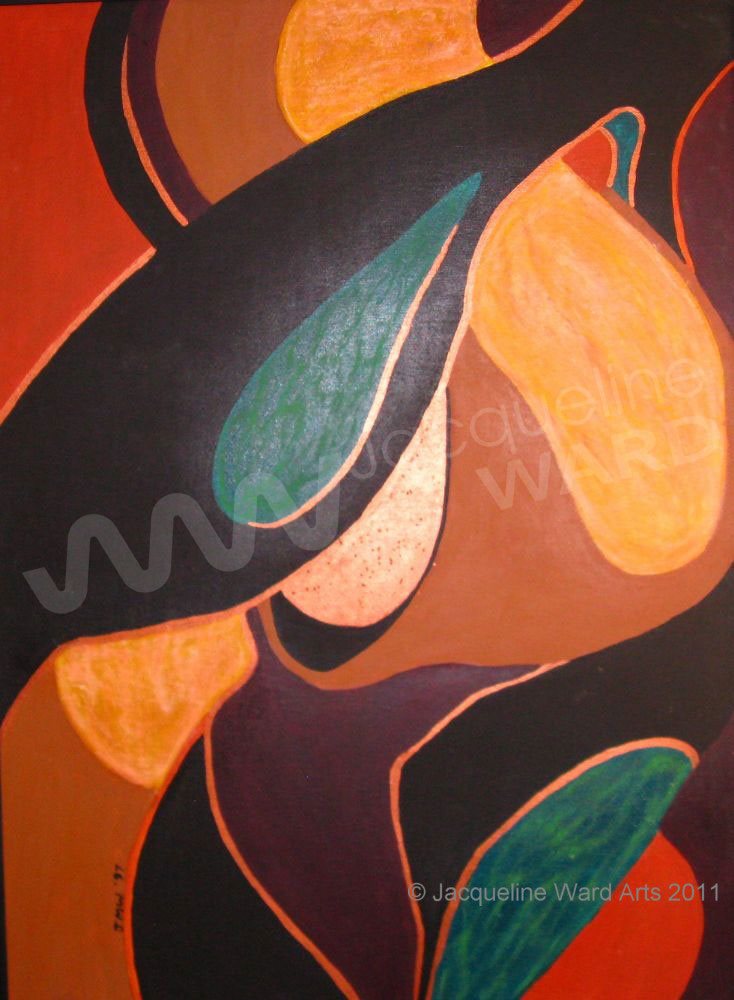 One Size Fits All 36"x48" Mixed Media on board