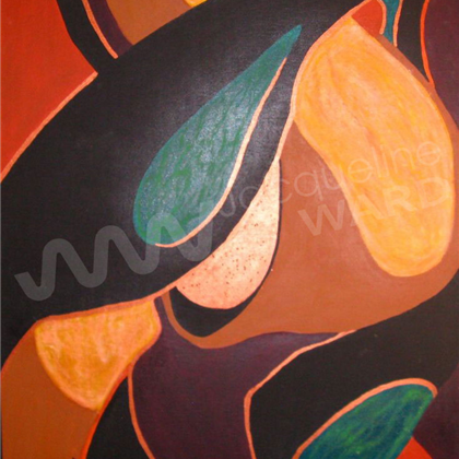 One Size Fits All 36"x48" Mixed Media on board